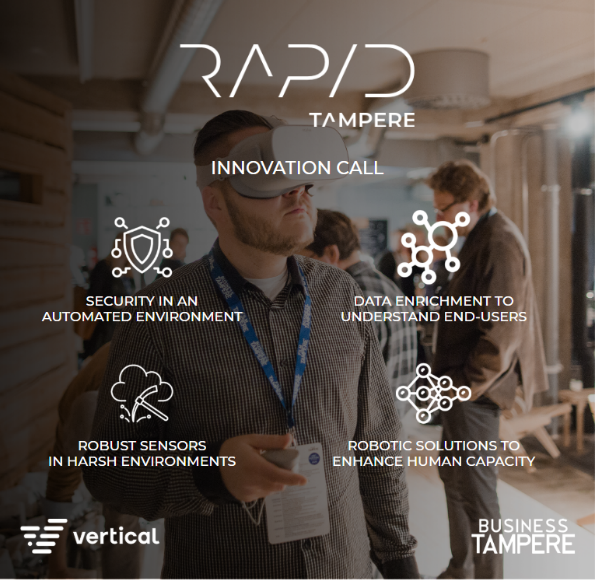 Rapid Tampere innovation calls flyer